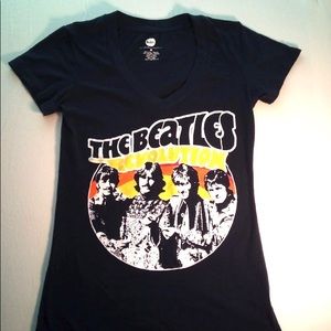 The Beatles Revolution Black T-shirt, Women’s Medium